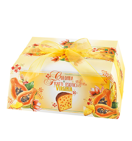 Colomba mit tropischen Früchten